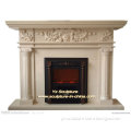 Outdoor Decoration large Marble fireplace FPS-E044
